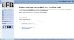 Desktop Screenshot of interpretationen.de